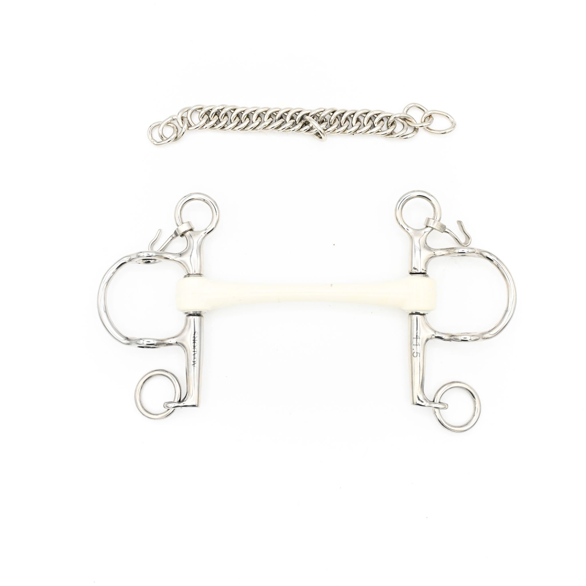 BFCM: Rubber Semi Flexi Pelham Gag Combination Bit